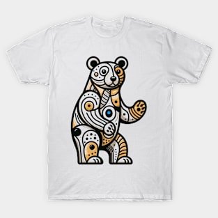 Bear illustration. Illustration of a bear in cubism style T-Shirt